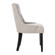 Safavieh Peyton/Ashley Tufted Dining Chair in Taupe (Set of 2)