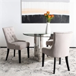 Safavieh Peyton/Ashley Tufted Dining Chair in Taupe (Set of 2)