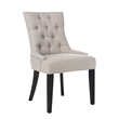 Safavieh Peyton/Ashley Tufted Dining Chair in Taupe (Set of 2)