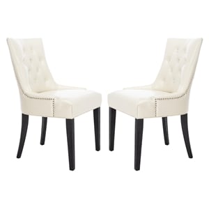 Safavieh Peyton Birch   Dining Chair in Cream (Set Of 2)