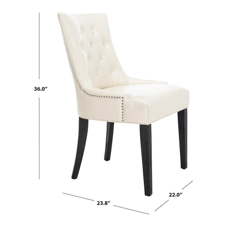 Safavieh Peyton Birch   Dining Chair in Cream (Set Of 2)