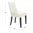 Safavieh Peyton Birch   Dining Chair in Cream (Set Of 2)
