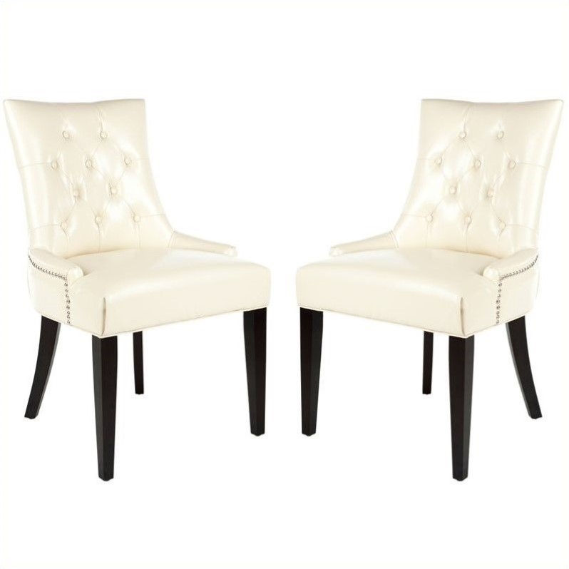 Safavieh Peyton Birch Dining Chair in Cream (Set Of 2
