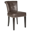 Safavieh Sinclair Nickle Nailhead Ring Dining Chair in Taupe (Set Of 2)