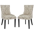 Safavieh Lester Dining Chair in Grey Zebra (Set Of 2)