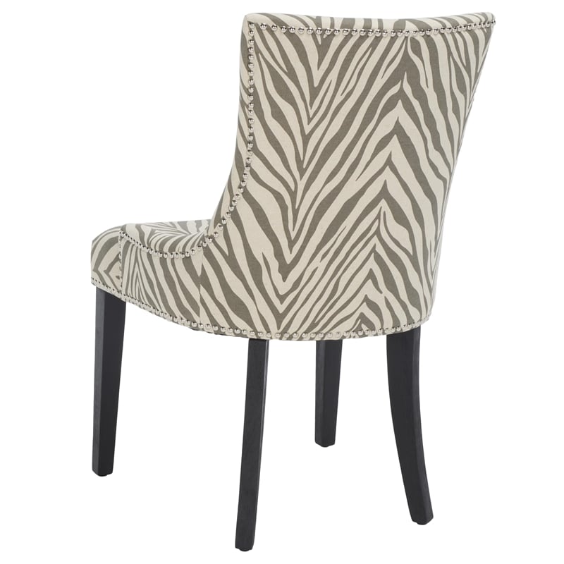 Safavieh Lester Dining Chair in Grey Zebra (Set Of 2)