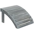 Safavieh Mopani Acacia Ottoman in Ash Grey