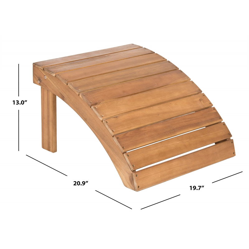 Safavieh Mopani Acacia Ottoman in Natural