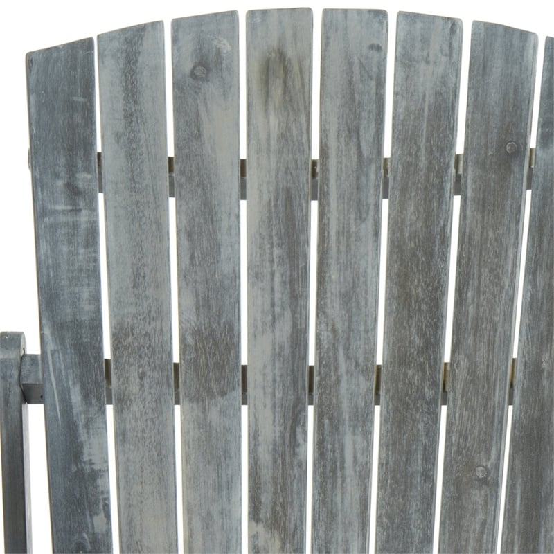 Safavieh Hantom Acacia Bench in Ash Grey