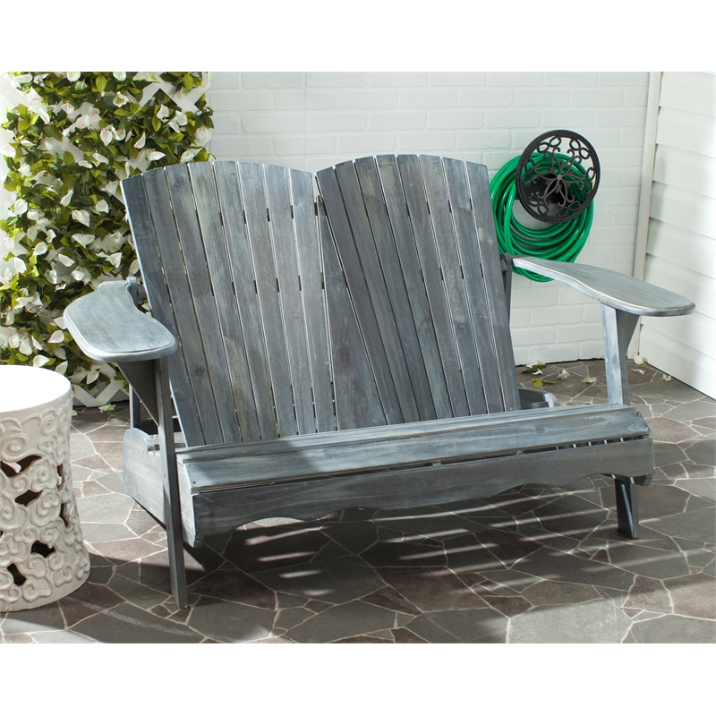 Safavieh Hantom Wood Bench in Ash
