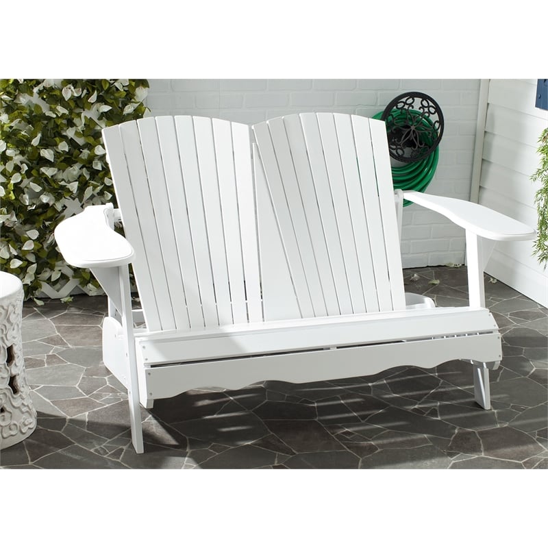 Safavieh Hantom Acacia Bench in White