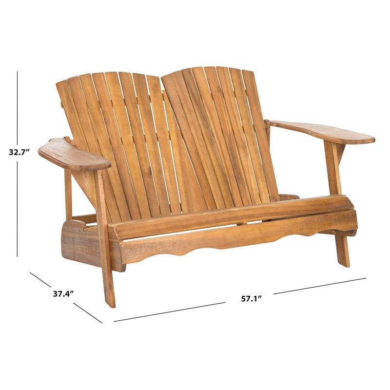 Safavieh Hantom Acacia Bench in Natural