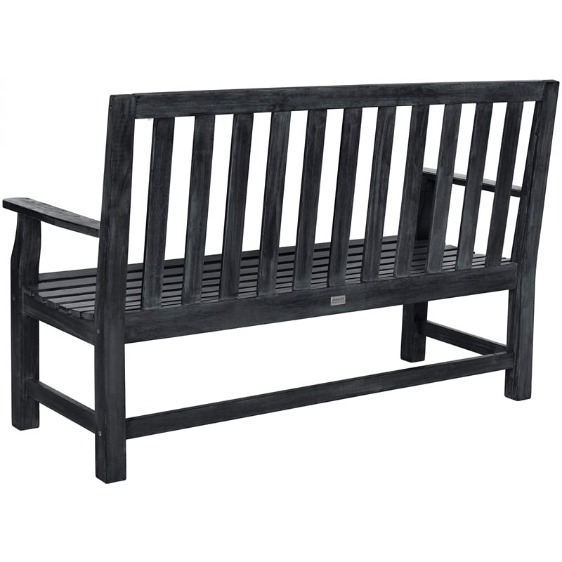 Safavieh Indaka Acacia Bench in Ash Grey