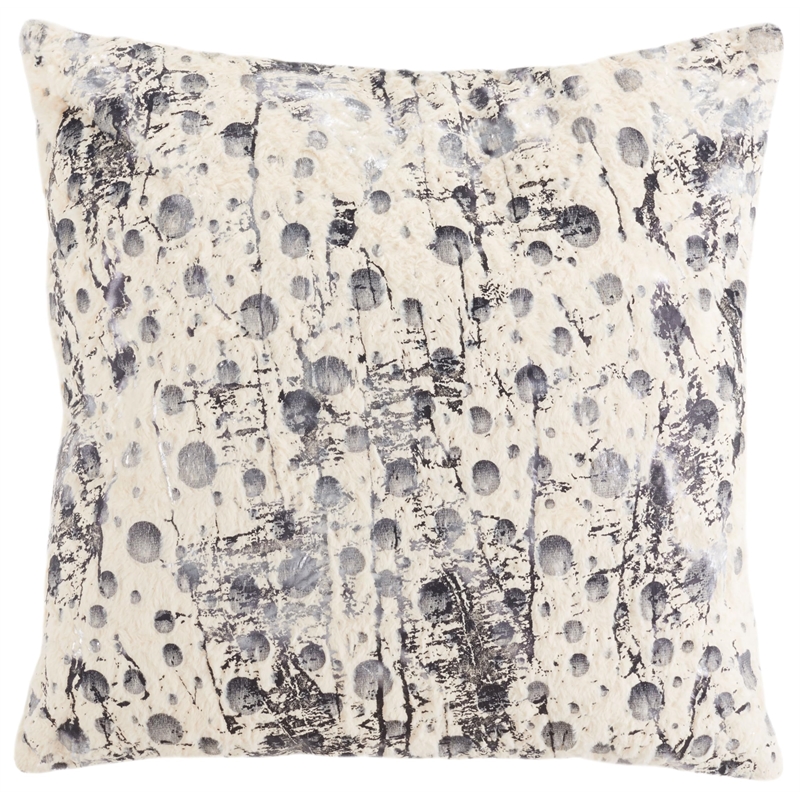 Safavieh Oscar Polyester 20-inch Pillows in White Frost (Set of 2)