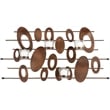 Safavieh Votive Iron and Glass Wall Decor in Burnt Copper