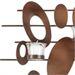 Safavieh Votive Iron and Glass Wall Decor in Burnt Copper