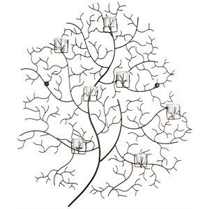 Safavieh Rustic Iron and Glass 7 Votive Tree Wall Decor