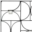 Safavieh Iron and Glass Votive Wall Decor in Black