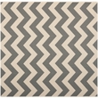 Safavieh Courtyard Polypropylene Square Rug CY6244-246-8SQ in Grey and Beige