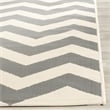 Safavieh Courtyard Polypropylene Large Rectangle Rug CY6244-246-9 in Grey and Beige