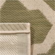 Safavieh Courtyard Polypropylene Small Rectangle Rug CY6903-244-4 in Green and Beige