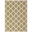 Safavieh Courtyard Polypropylene Medium Rectangle Rug CY6903-244-5 in Green and Beige