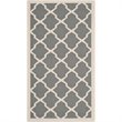 Safavieh Courtyard Polypropylene Accent Rug CY6903-246-2 in Anthracite and Beige