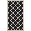 Safavieh Courtyard Polypropylene Accent Rug CY6903-266-2 in Black and Beige