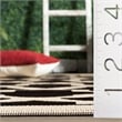 Safavieh Courtyard Polypropylene Large Rectangle Rug CY6903-266-8 in Black and Beige