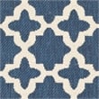 Safavieh Courtyard Polypropylene Accent Rug CY6913-268-2 in Navy and Beige