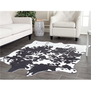 Safavieh Faux Hide Polyester Medium Rectangle Rug FAH160B-5 in Brindle