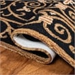 Safavieh Chelsea Wool Moon Half Rug HK11A-3HM in Black