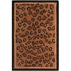 Safavieh Chelsea 2'-6&quot x 4'-0&quot Wool Hand Hooked Rug in Black / Brown