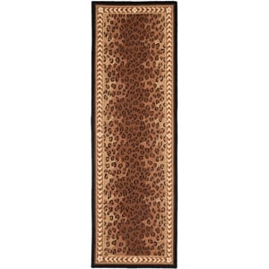 Safavieh Chelsea 2'-6&quot x 6'-0&quot Wool Hand Hooked Rug in Black / Brown