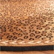 Safavieh Chelsea 3' X 3' Round Wool Hand Hooked Rug in Black / Brown