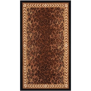 Safavieh Chelsea 3'-9&quot X 5'-9&quot Wool Hand Hooked Rug in Black / Brown