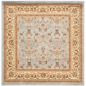 Safavieh Lyndhurst 4' X 4' Square Power Loomed Rug in Light Blue / Ivory