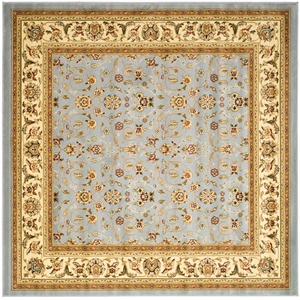 Safavieh Lyndhurst 6' X 6' Square Power Loomed Rug in Light Blue / Ivory