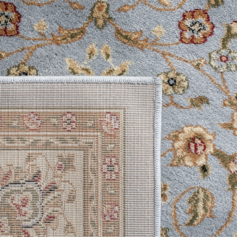 Safavieh Lyndhurst 9' X 12' Power Loomed Rug in Light Blue / Ivory