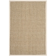 Safavieh Natural Fiber Sisal and Sea Grass Small Rectangle Rug NF114J-4 in Natural and Ivory