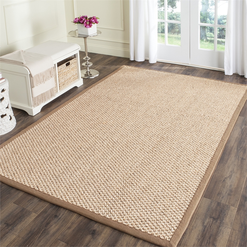 Safavieh Natural Fiber Sisal Small Rectangle Rug NF525B-4 in Natural