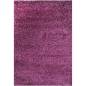 Safavieh Shag 5'-3&quot x 7'-6&quot Power Loomed Rug in Purple