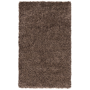 Safavieh Shag 4'-0&quot x 6'-0&quot Power Loomed Rug in Brown