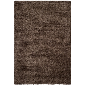 Safavieh Shag 5'-3&quot x 7'-6&quot Power Loomed Rug in Brown