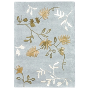 Safavieh Soho 2' X 3' Wool and Viscose Hand Tufted Rug in Light Blue