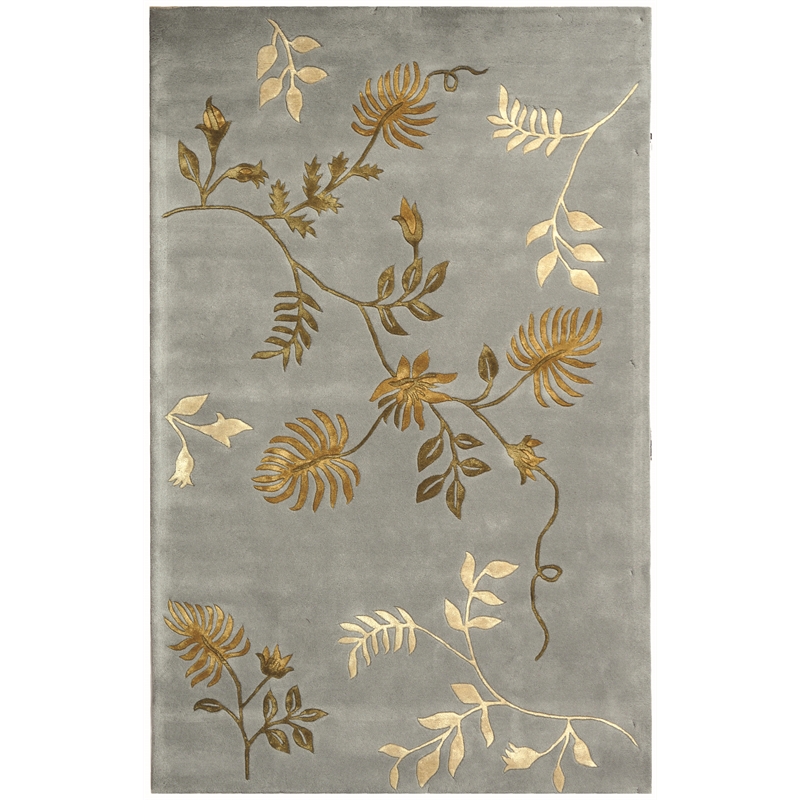 Safavieh Soho 5' X 8' Wool and Viscose Hand Tufted Rug in Light Blue