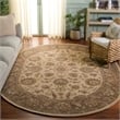 Safavieh Heritage Oval Rug in Ivory / Brown