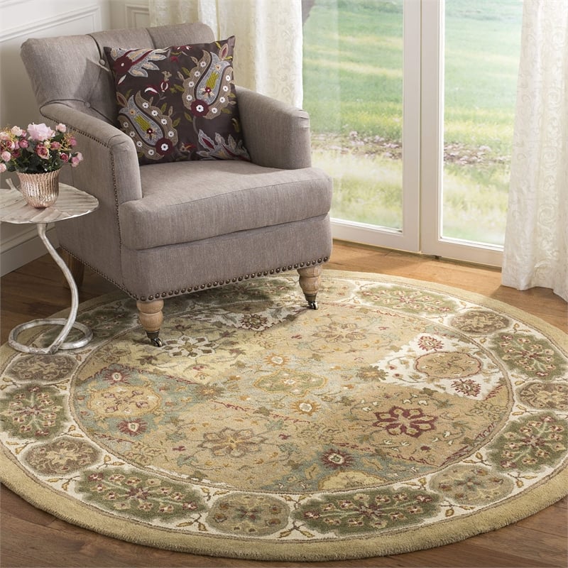 Safavieh Heritage Oval Rug in Multi / Ivory