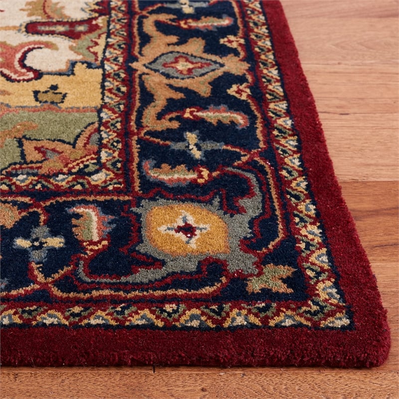 Safavieh Heritage Square Rug in Red
