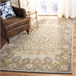 Safavieh Heritage Square Rug in Blue / Grey